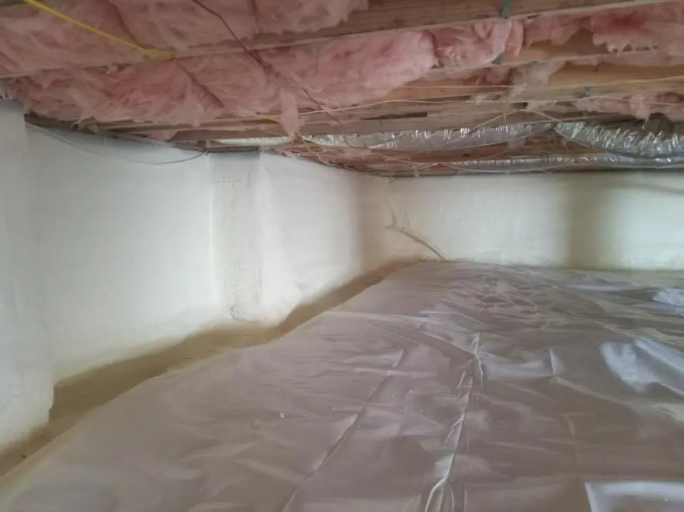 Crawl space encapsulation with closed-cell spray foam for Roof Maintenance in Savage